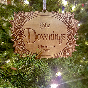 Custom Wooden Christmas Ornament